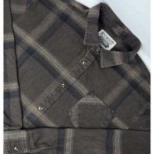 Figgy Pro Skater X Active Skateboarding Shop Collection Plaid Flannel Size Large